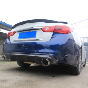 Kit de Carrocería de Fibra de Carbono Húmeda Pequeño para Modificación de Automóviles 2018-2024, Alerón Delantero y Trasero, Compatible con Infiniti Q50 - Product Image 6
