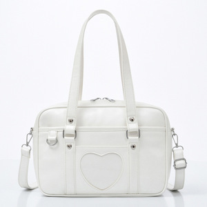 Bolso escolar JK en forma de corazón Kawaii, bolso cruzado de PU de Anime, bolso de hombro uniforme bonito de estilo japonés, estética informal y de Cosplay - Product Image 3