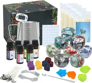 Wanhua Natuurlijke Diy Kerst Hartvormige Kaarsen Maken Kit Groothandel