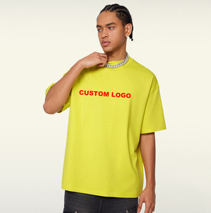 เสื้อยืด100% ผ้าฝ้ายแท้สำหรับผู้ชายเสื้อยืดปักโลโก้ขนาดพิเศษ - Product Image 1
