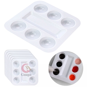Bandeja de Plástico Desechable para Tinta de Tatuaje, Soporte de Paleta de Pigmentos, Suministros de Tatuaje Blanco, 30 Unidades por Caja - Product Image 3