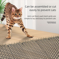 Bandes de pointes anti-chats en gros 49x14cm pour clôture de jardin, bordure de lit de culture surélevé, patio, rebord de fenêtre – Pointes en PP haute résistance directement de l'usine