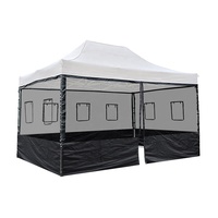 Tentes d'extérieur personnalisées auvent pliant gazebo 4 murs moustiquaire à parois latérales gazebo 3x3 tente