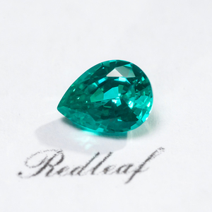 Nuovi Arrivi Redleaf: Pietre Preziose Sintetiche YAG <span class=keywords><strong>Paraiba</strong></span> a Forma di Pera, Colore Blu-Verde, Tormalina <span class=keywords><strong>Paraiba</strong></span> Sfusa - Product Image 3