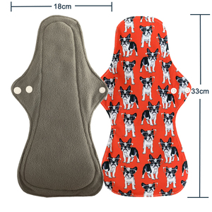 100% Hữu Cơ Tre Nặng Dòng Chảy Tái Sử Dụng Kinh Nguyệt Miếng Đệm Vải Mềm Khỏe Mạnh Mum Đêm Sử Dụng Vải Vệ Sinh Khăn Ăn Miếng Đệm - Product Image 4