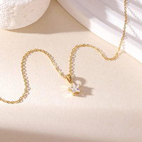 Collar con Colgante de Circonita Cúbica Tallada en Forma de Estrella, Acero Inoxidable 316L, Baño PVD en Oro y Plata, Antideslustre, Joyería Minimalista Celestial para Mujer, Regalo, OEM