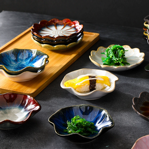 Plateaux de rangement en céramique Lotus <span class=keywords><strong>Plateau</strong></span> créatif vert pour la décoration Plaque à bijoux Organisateur de bijoux Conteneurs Décor de bureau - Product Image 1