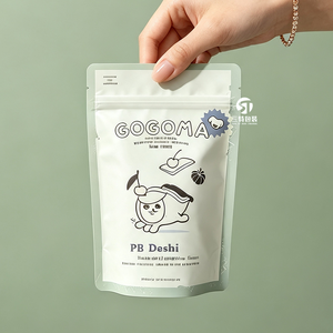 Bolsas de aluminio personalizadas con impresión digital para alimentos de mascotas, con cierre de cremallera y orificio para colgar tipo euro, en presentaciones de 50g, 100g, 250g y 500g. - Product Image 6