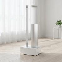 Humidificateur Électrique à Stérilisation Ultrasonique 10L avec Brume Froide et Chaude, Lumières LED à Changement de Couleur et Fonction Minuterie. Fonctionne 50 heures.