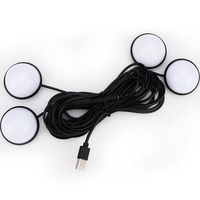 KEBOSIED Lumières LED d'ambiance pour l'intérieur de la voiture, capteur de lumière, éclairage sous les pieds, éclairage décoratif USB pour véhicule
