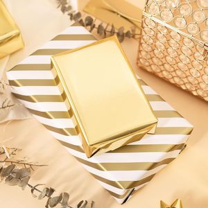 Merture Reversible Gold <b>Wrapping</b> <b>Paper</b> 17 In X 32.8 Ft Double Side Metallic Gift Wrap For Birthday Christmas Wedding - Product Image 5