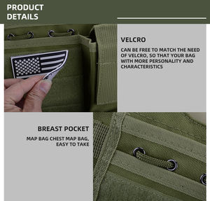 Gilet tactique multifonctionnel Oxford noir Systèmes de sécurité MOLLE Fournitures d'équipement d'équipement Vente sur gilet tactique multifonctionnel - Product Image 6