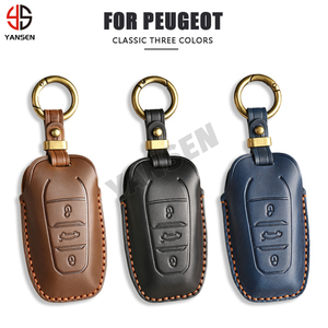 Custodia Protettiva in Pelle per Chiavi 2025 per <span class=keywords><strong>Peugeot</strong></span> 208 3008 308 508 408 <span class=keywords><strong>2008</strong></span> 307 4008 e Accessori per Citroen C4 C3 C6 CACTUS C8 - Product Image 2