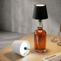 Lampe de table LED minimaliste rechargeable à intensité variable avec design sans fil pour bar, restaurant, éclairage nocturne