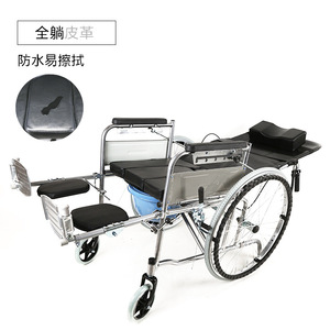 Fauteuil roulant entièrement inclinable Hongpuda, léger, pliable, manuel, pour personnes âgées, femmes enceintes, personnes handicapées, utilisation en voyage - Product Image 4