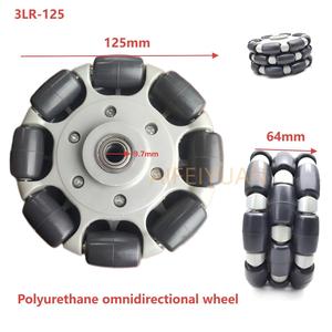 Hochwertiges Silent Omni direktion ales Mecanum <span class=keywords><strong>SWIVEL</strong></span> <span class=keywords><strong>CASTER</strong></span> Polyurethan Omni Wheel - Product Image 4