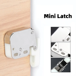 Mini pestillo de hierro táctil con resorte de apertura por presión para puertas sin tiradores de gabinetes, herrajes para muebles, diseño tradicional - Product Image 4