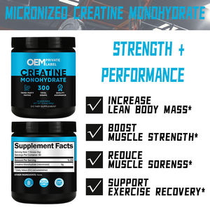 Etiqueta privada Creatina Monohidrato Polvo 99% Creatina Preentrenamiento Creatina Monohidrato Cápsulas - Product Image 3