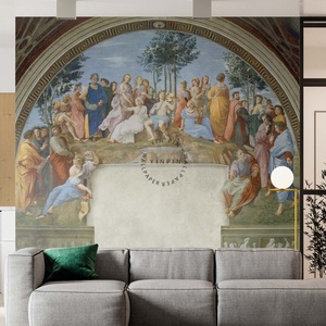 Panassus raphael dipinto durante il periodo rinascimentale carta da parati stile europeo - Product Image 2