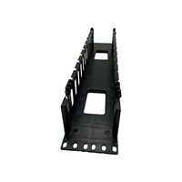 Gestionnaire de câbles 1U/2U à 12 emplacements en plastique pour armoire, goulottine de câbles horizontale 19 pouces, panneau de brassage pour organisation de fils