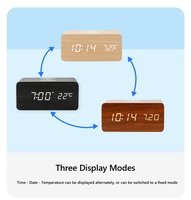 Cargador Inalámbrico de Madera de 15W con Reloj y Pantalla de Temperatura, Carga Inalámbrica para iPhone y Samsung, Venta al Por Mayor, Fábrica OEM