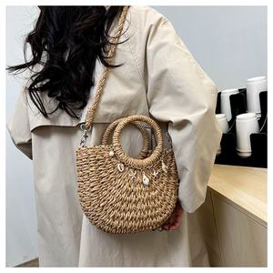 Bolso <span class=keywords><strong>de</strong></span> <span class=keywords><strong>playa</strong></span> <span class=keywords><strong>de</strong></span> paja para mujer, bolso <span class=keywords><strong>de</strong></span> hombro, bolso ecológico <span class=keywords><strong>de</strong></span> verano, minimalista, para trabajo, viajes, versátil, <span class=keywords><strong>de</strong></span> gran capacidad, bolsos <span class=keywords><strong>de</strong></span> diseñador - Product Image 4