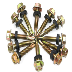 <span class=keywords><strong>Vis</strong></span> SDS à pointe réduite avec rondelle EPDM, tête hexagonale peinte, <span class=keywords><strong>vis</strong></span> autoperceuse - Product Image 4