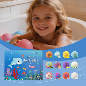 Set de 12 Salas de Baño con Aroma a Océano para Niños con Juguetes Sorpresa |   Bombas de Baño de Coco Orgánicas, <span class=keywords><strong>Regalo</strong></span> Natural para <span class=keywords><strong>Spa</strong></span> - Product Image 3