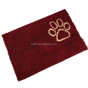 Penjualan langsung dari pabrik karpet karpet permadani anjing untuk mangkuk makanan peti dengan desain halus karpet berbulu