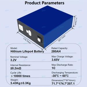 HY-Hithium-Batería prismática LiFePO4 de 3,2 V, 10000 V, 280Ah/314Ah, vida útil del ciclo, controlador de energía eólica certificado <span class=keywords><strong>CE</strong></span>/UL - Product Image 2