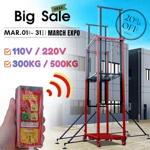 JIN YANG HU Electric Scaffold With Motor Lift Portable Echafaudage Elevatrice 110v Motorized 500KG Scaffolding For Construction
