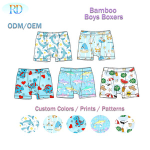 Sous-vêtements pour enfants Ruidian, nouveaux boxers en bambou pour garçons, confortables, respirants, à motifs de dessins animés, pour l'été. - Product Image 1