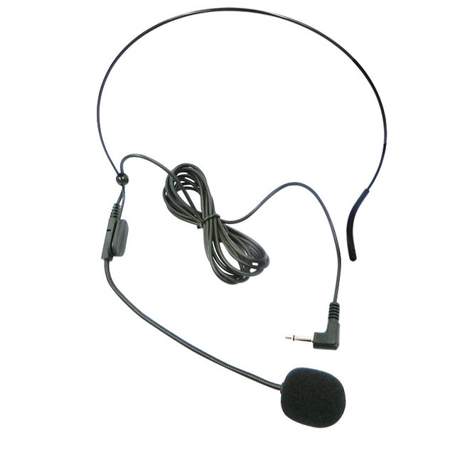 Wholesale Teaching Condenser Microphone Headset with Loudspeaker for Tour Guide Wired Plastic Communication