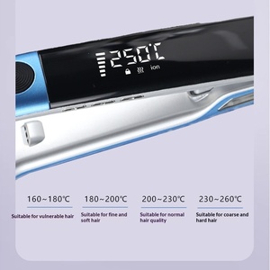 เครื่องหนีบผมเซรามิกไฟฟ้า ที่ม้วนผมได้ ควบคุมอุณหภูมิได้หลายระดับ สำหรับ<span class=keywords><strong>ผม</strong></span><span class=keywords><strong>หน้าม้า</strong></span>ที่<span class=keywords><strong>ม้วน</strong></span>งอนด้านในและยืดผมให้ตรง - Product Image 4