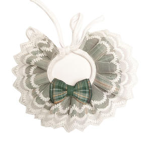 高級猫製品プレミアムポリエステルペット服レース襟猫ハーネス蝶弓Drool Bibs - Product Image 3