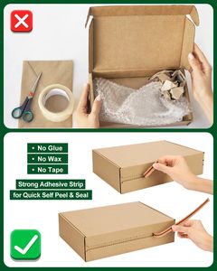 Cajas de Envío Blancas Personalizadas, Cajas de Cartón Autosellables para Empaque, Cajas de Cartón Corrugado para Envíos de Libros, Zapatos y Regalos - Product Image 5
