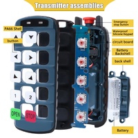 Télécommande industrielle sans fil étanche personnalisée en usine pour grue de camion, rampe, hayon, treuil roulant, plastique certifié ROHS