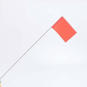 Bandera de trail naranja, 4x5x30, estaca de alambre - Product Image 1