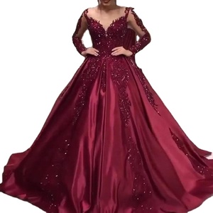 vino tinto vestido de noche sofisticada para impresionar a todos:  Alibaba.com