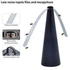 Di động ngoài trời trong nhà Dã Ngoại ruồi răn đe Fly Repellent người hâm mộ pin Powered Fly người hâm mộ cho bảng - Product Image 3