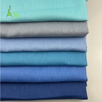 Kain Linen Murni Berkualitas Tinggi Berat Sedang 14*14 100% Linen untuk Pakaian Siap Kirim