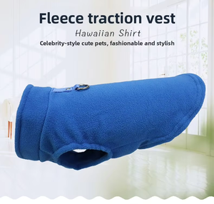 Gilet en velours pour animaux de compagnie, couleur unie, chaud et doux, vêtements pour chiens et chats, confortable pour l'hiver, pour animaux de compagnie de petite et moyenne taille - Product Image 3