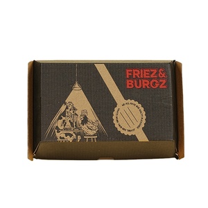 Bán buôn biểu tượng tùy chỉnh thân thiện với môi cấp thực phẩm bao bì các tông sóng, bánh hamburger và Pháp Fry hộp giấy - Product Image 3