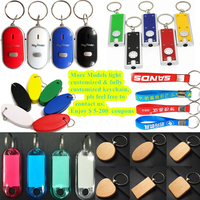 Porte-clés en cuir LED, Logo personnalisé, bon marché, en acrylique, bois, cristal, imprimé, voiture, promotion, pièces