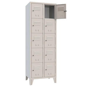 Moderno schedario a 10 Slot in plastica regolabile in acciaio per casa ufficio camera da letto cucina palestra uso esterno magazzino - Product Image 1