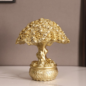 Figura de Resina de Árbol de Ciruelo con Talisman de la Suerte de Mystic Arts, Decoración de Escritorio, Adorno de Feng Shui - Product Image 2