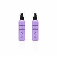 Bouteille noire en HDPE de 175 ml de qualité supérieure avec atomiseur noir pour salon de coiffure, flacon pulvérisateur en plastique à fine brume, emballage cosmétique vide