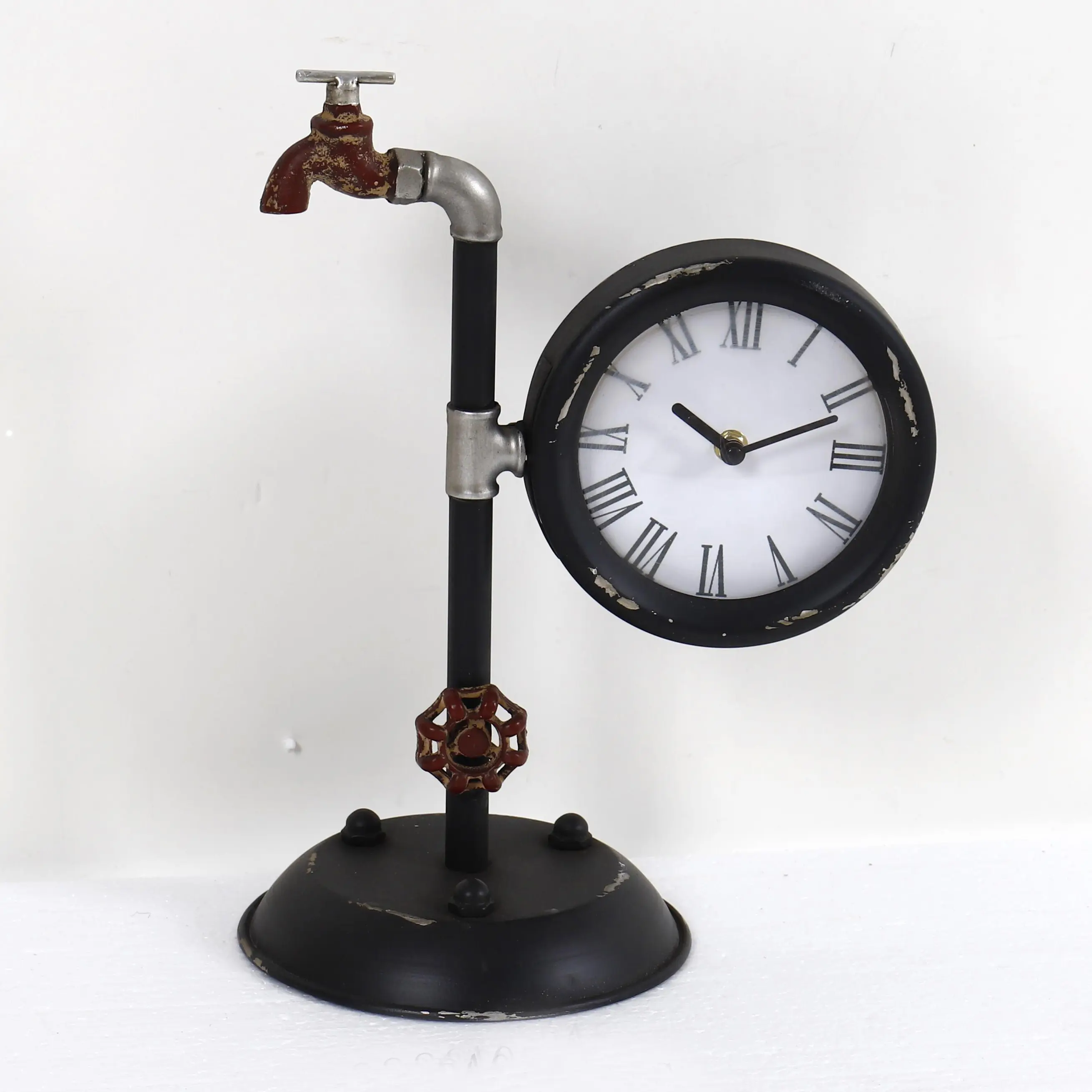industrial decorating clock popular element nordic style rustic antique table clock for home decor