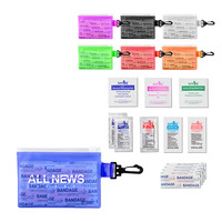 Trousse de premiers secours portable mini format, personnalisable avec logo et couleur, pour activités de plein air, survie, camping, blessures quotidiennes, promotion professionnelle.