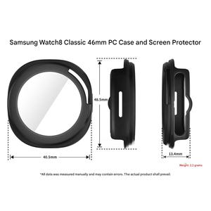 ฟิล์มกันรอยหน้าจอสมาร์ทวอทช์รุ่นใหม่  กระจกนิรภัย ป้องกันรอยขีดข่วน  พร้อมเคสสำหรับ Samsung Watch 8 ขนาด 40 มม. 44 มม. - Product Image 2